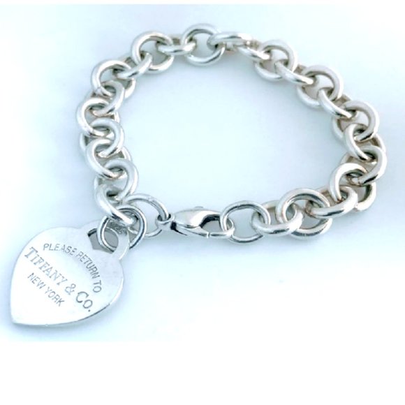 Tiffany & Co. Sterling Heart Tag Charm Bracelet - Picture 3 of 3